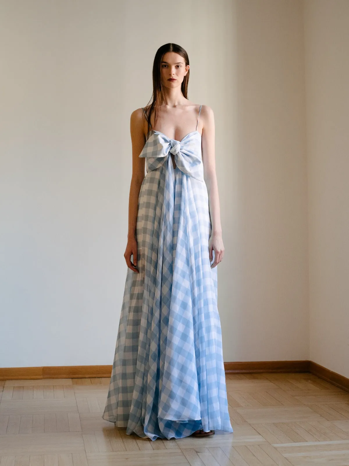 Birch Top Blue Gingham