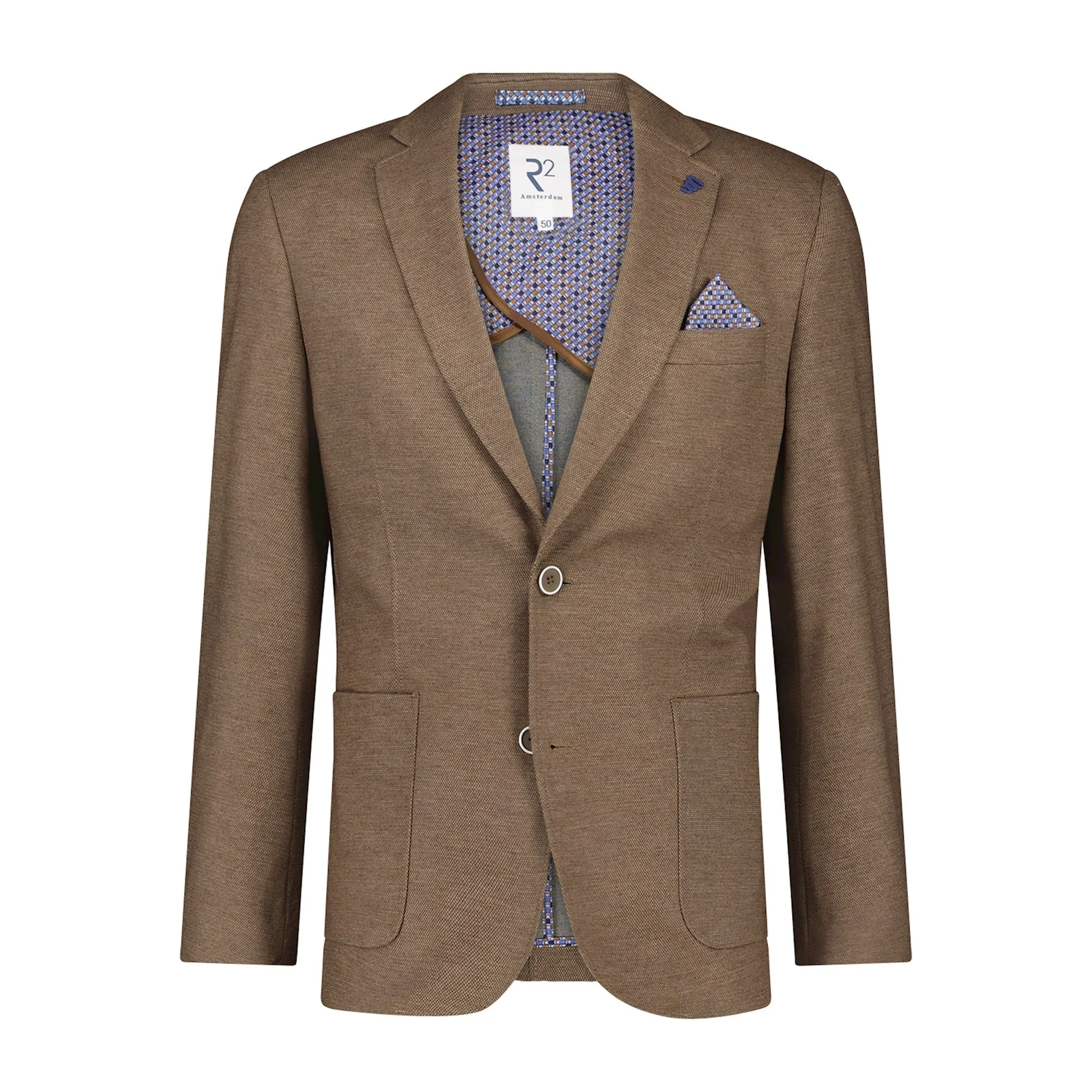Birdseye print jersey jacket