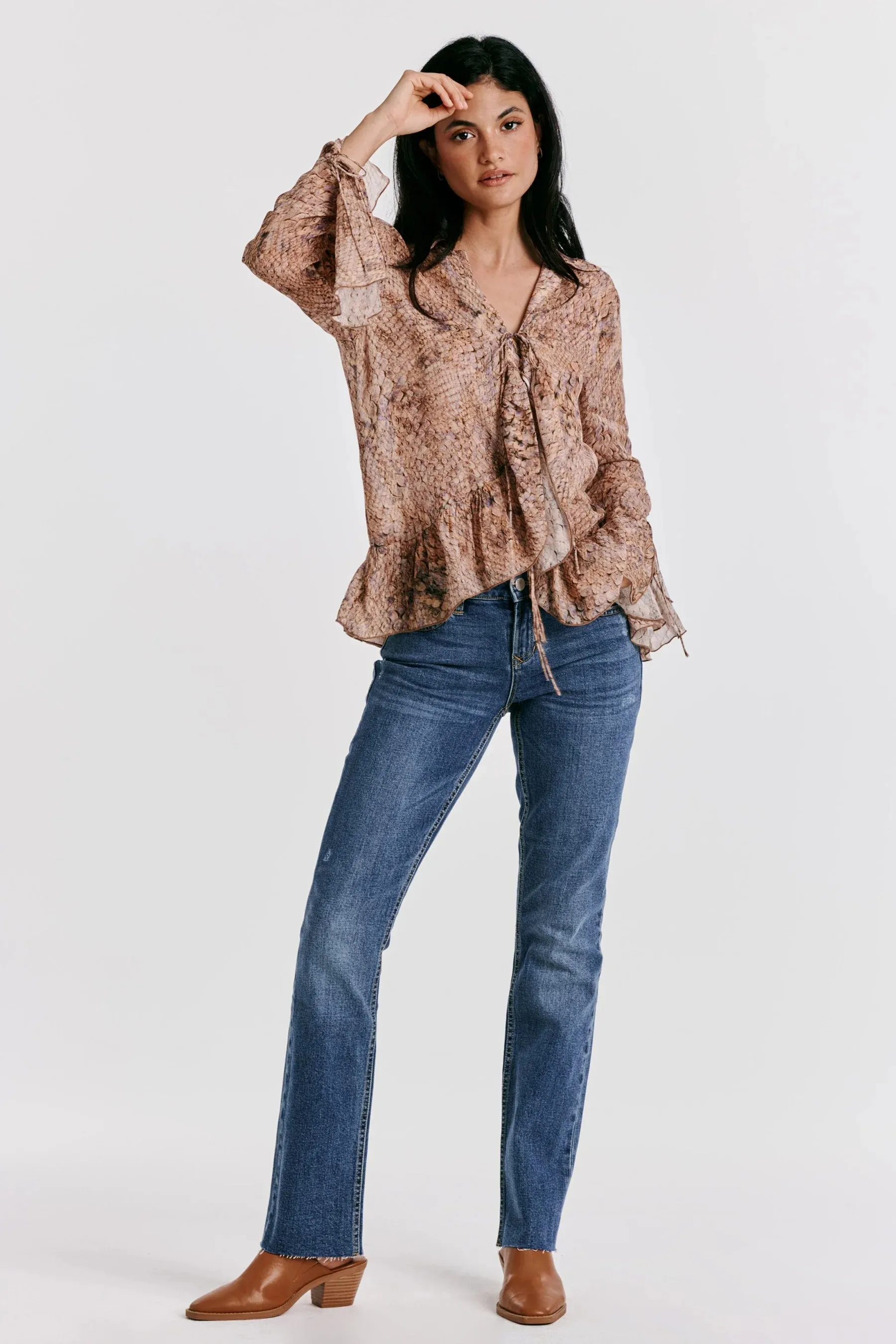 BLAIRE HIGH RISE SLIM STRAIGHT- LILLIE