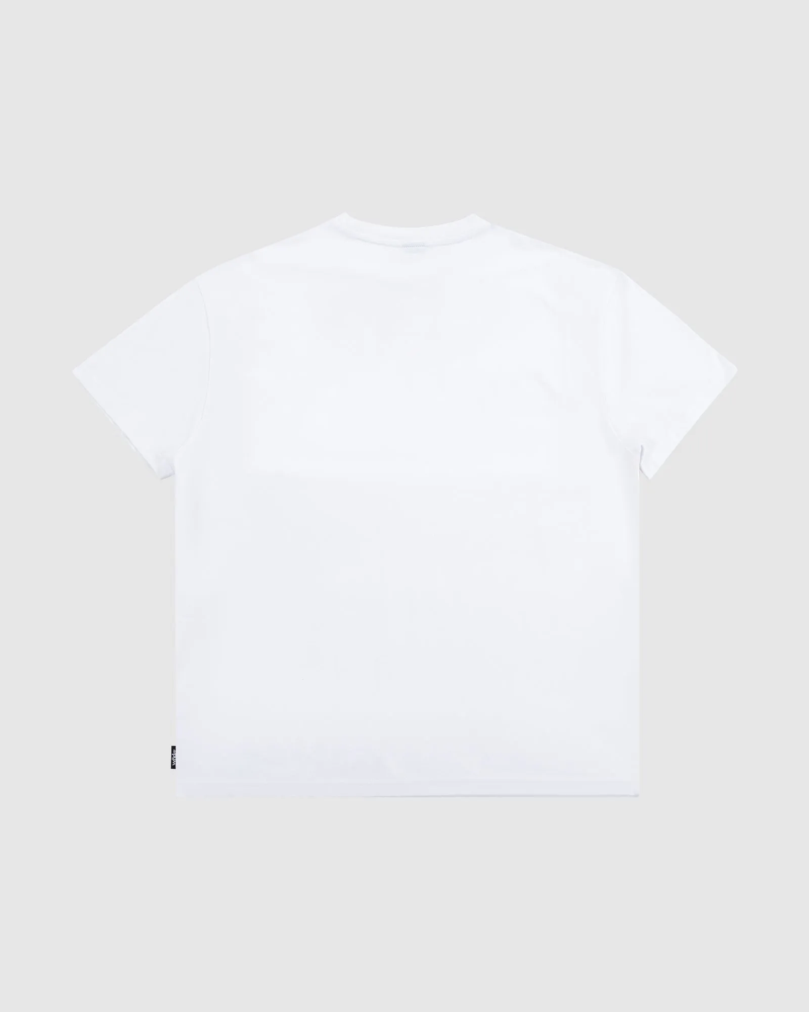 BLOCKED BOX FIT TEE - WHITE