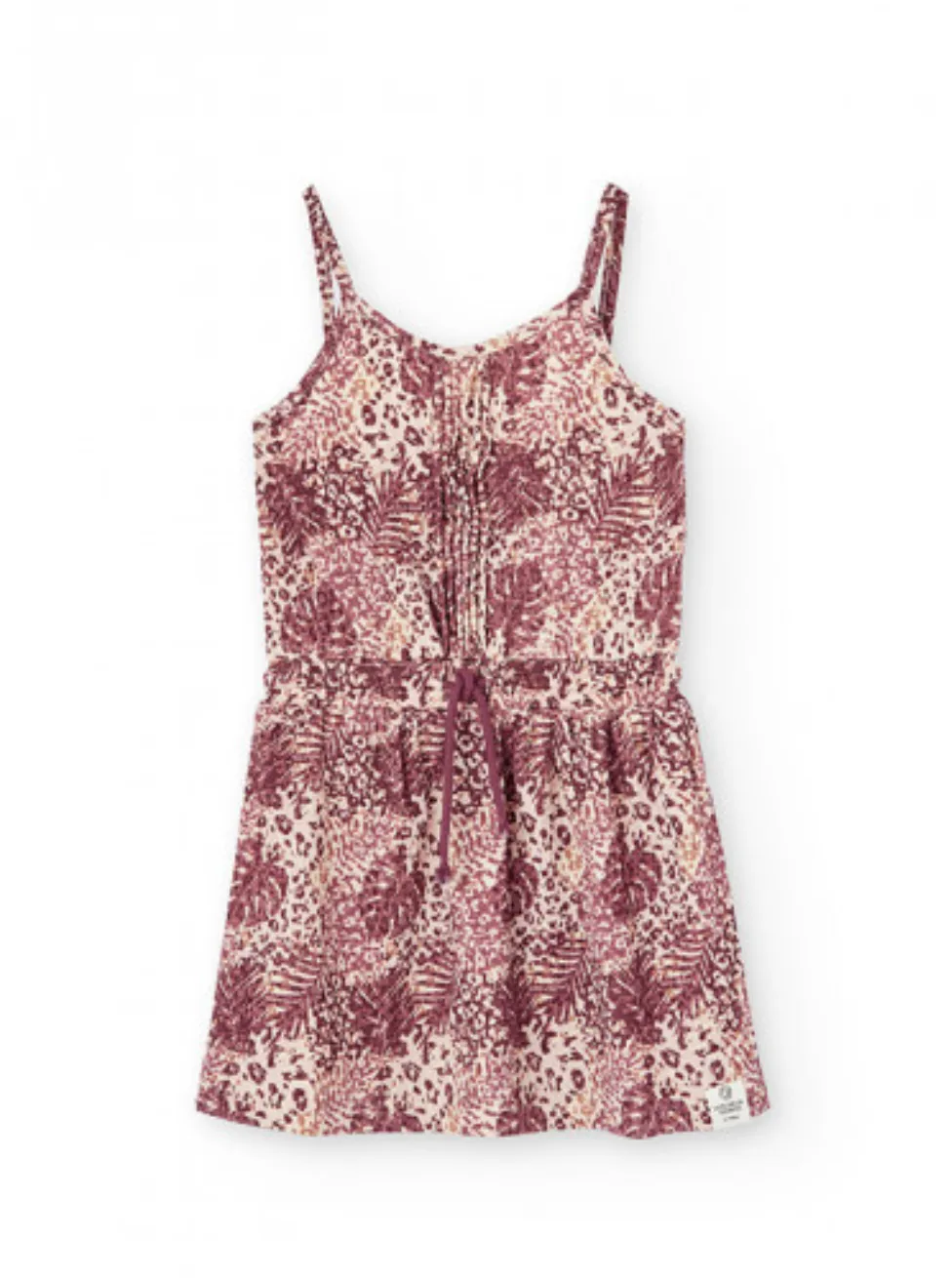 Boboli Savannah Leaf Crinkle Dress