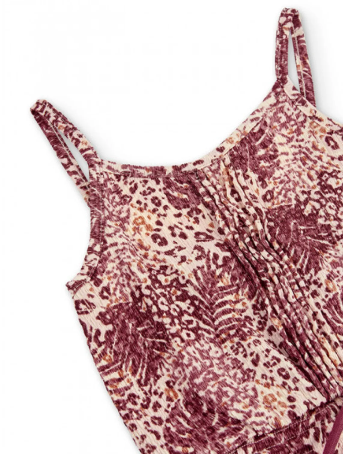 Boboli Savannah Leaf Crinkle Dress