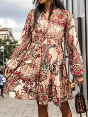 Boho Mini Dress - Casual Beach Dress