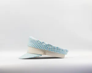 Bright Light Blue Checker