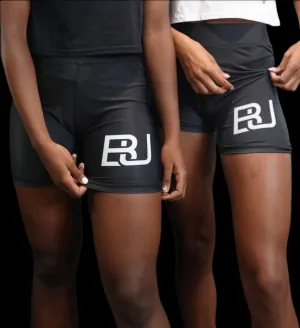 BU Performance-Driven Women’s Crossover Biker Shorts (Black)