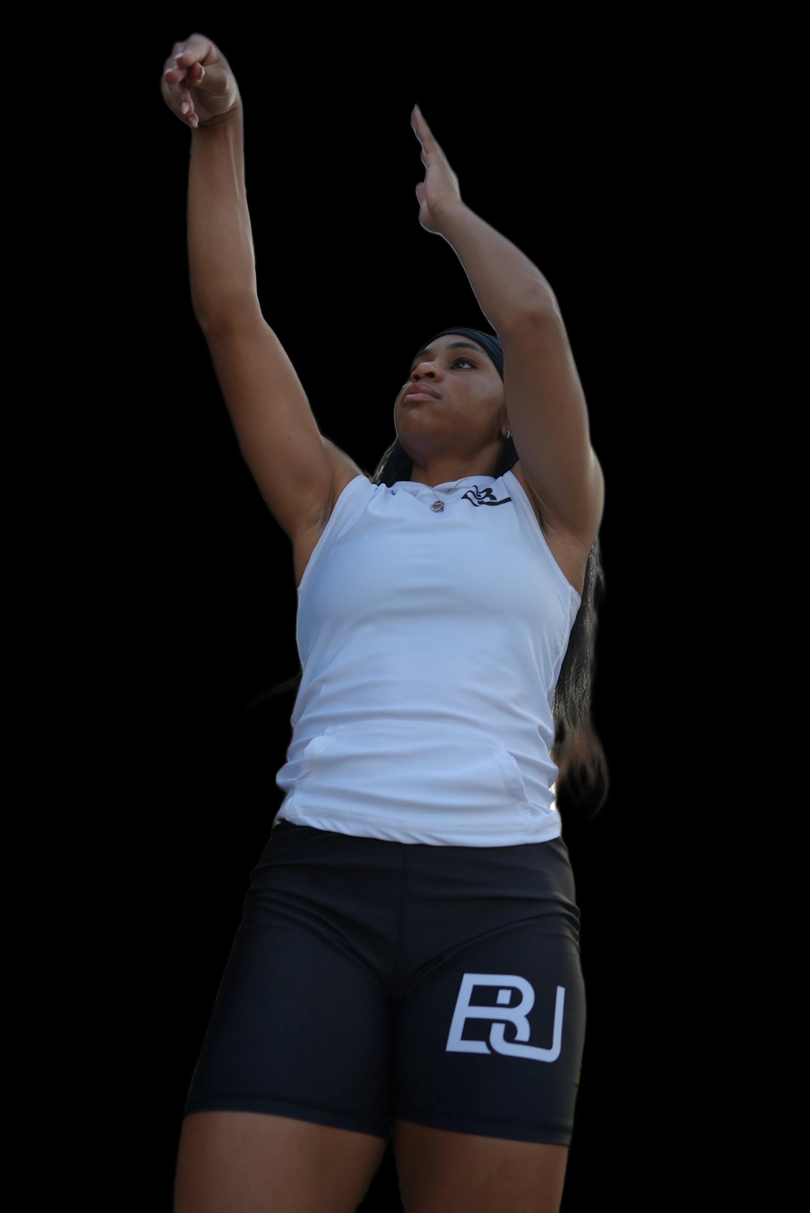 BU Performance-Driven Women’s Crossover Biker Shorts (Black)