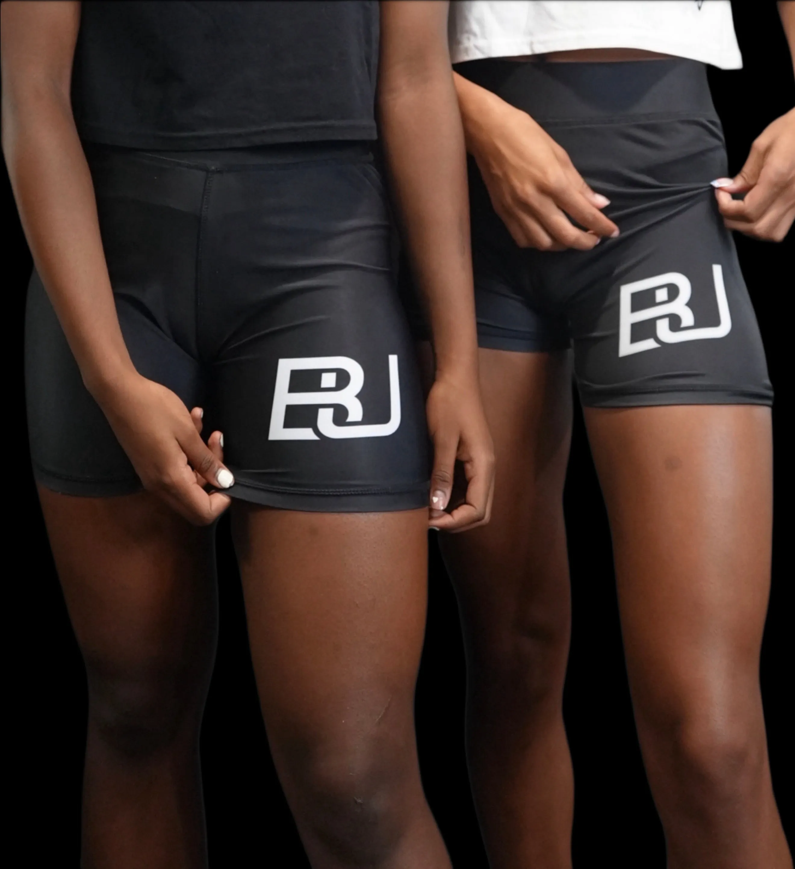 BU Performance-Driven Women’s Crossover Biker Shorts (Black)