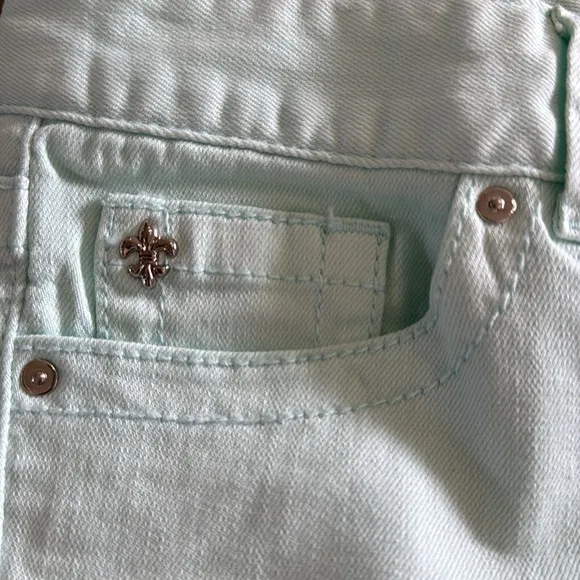 Cache Light Teal Jeans New with tag Cropped
