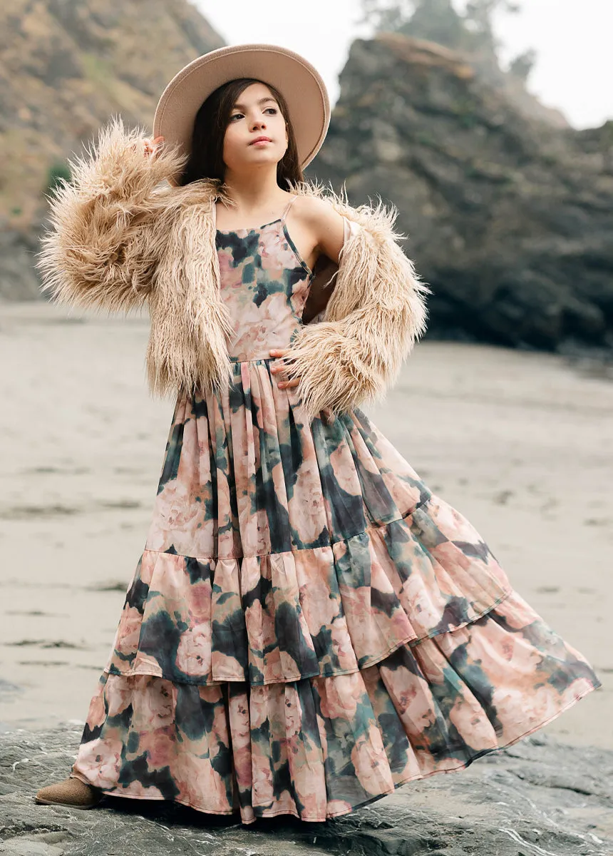 Catrin Dress in Cool Watercolor