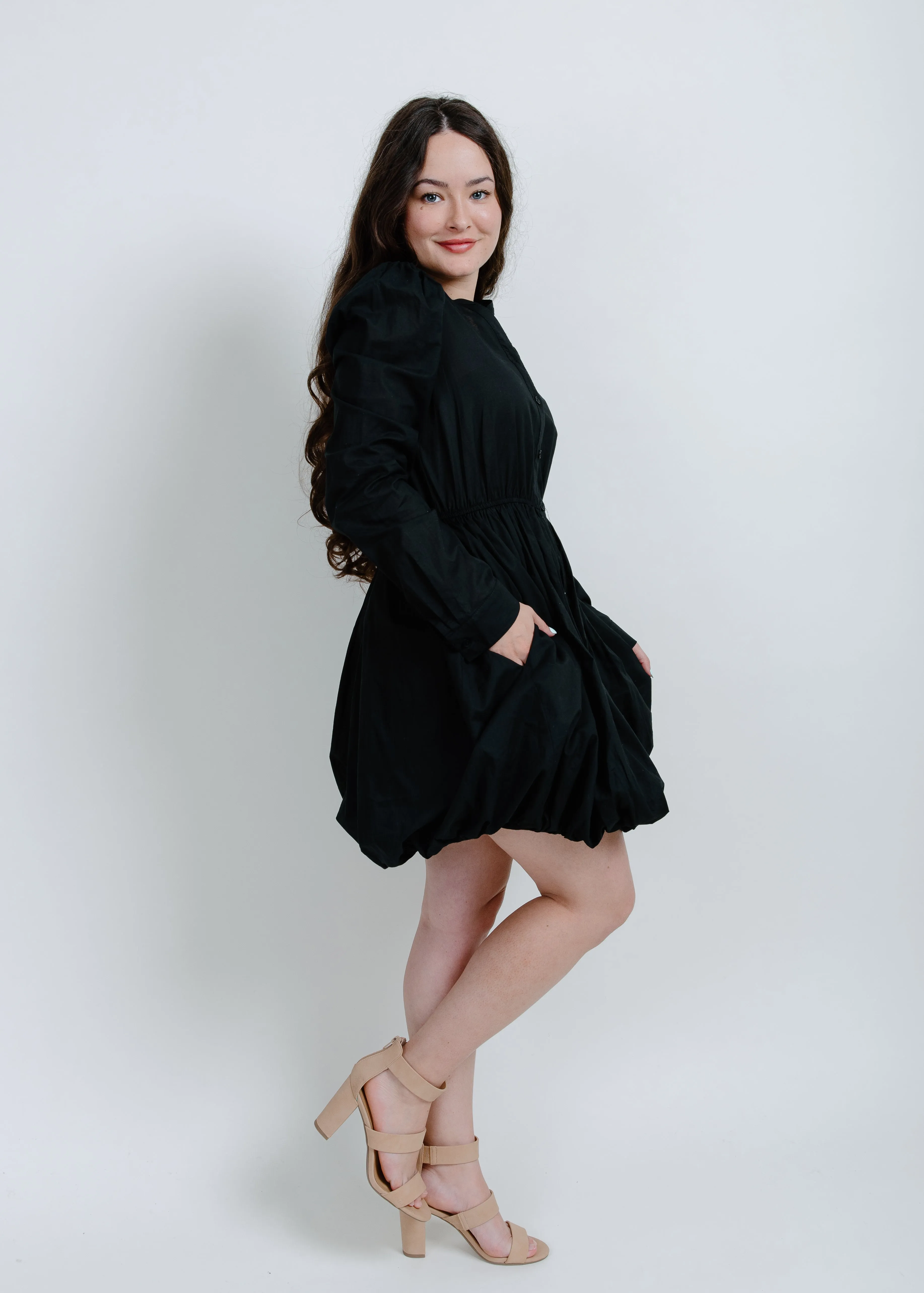 Charlotte Mini Dress - Black