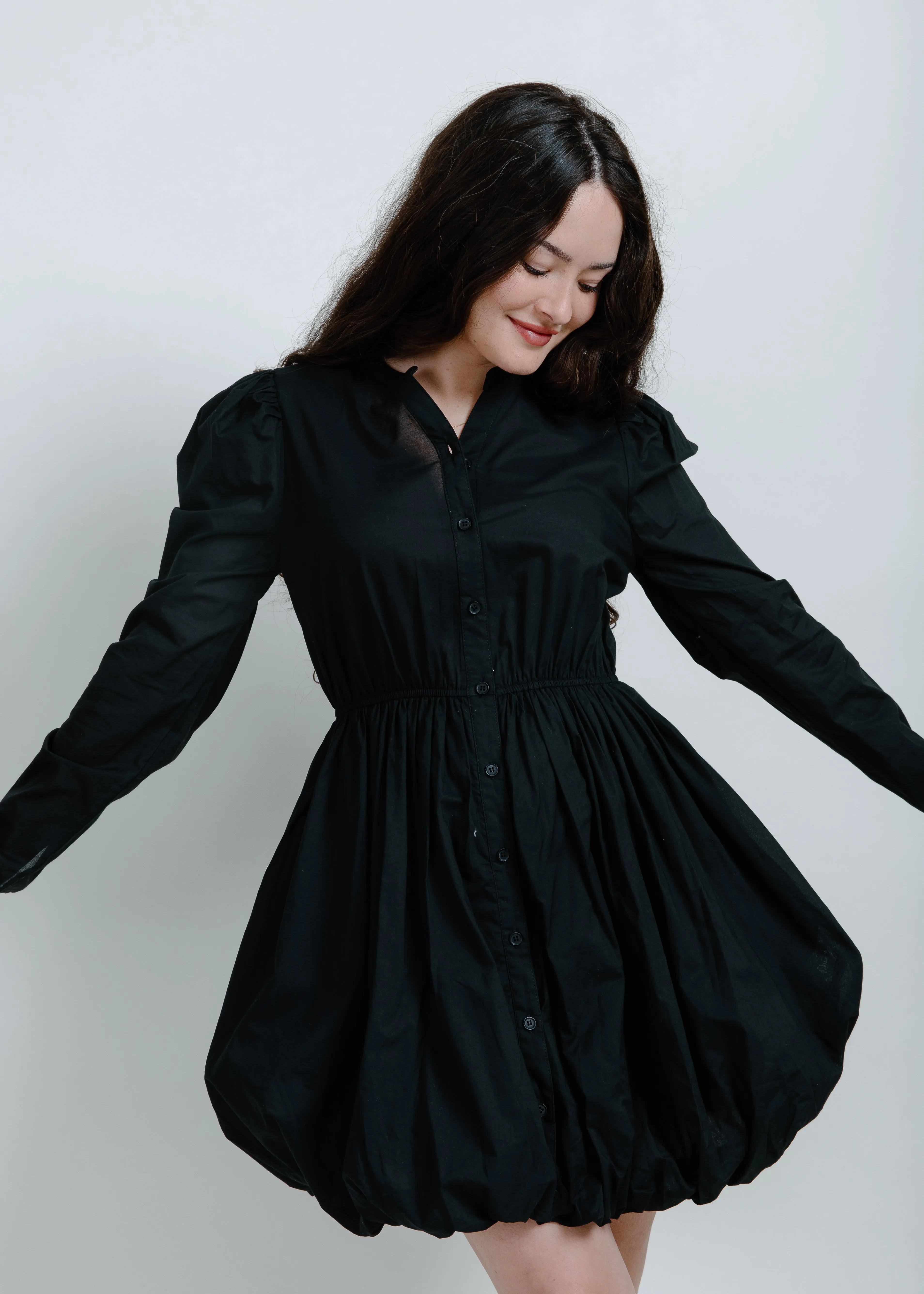 Charlotte Mini Dress - Black
