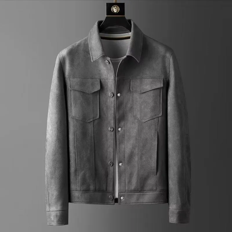 Chictango Suede Button-Down Jacket
