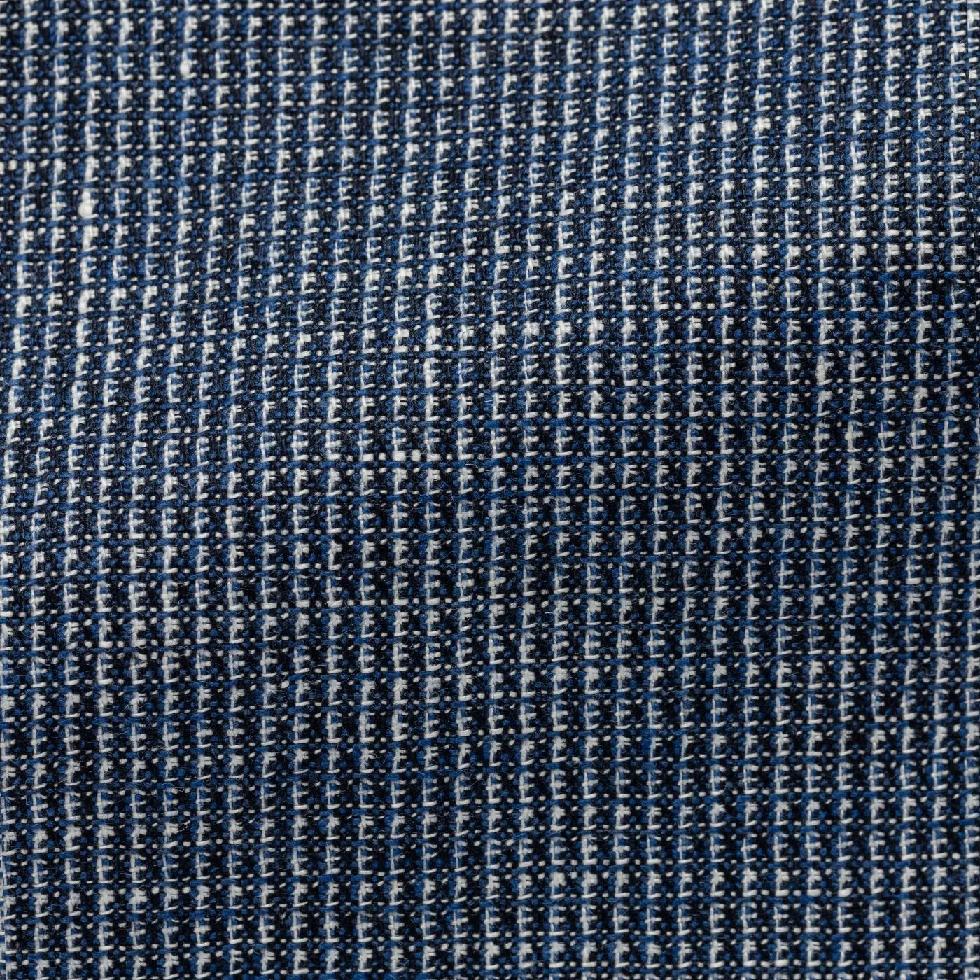 Ciatti e Baroncelli Blue & White Micro Design Linen & Wool Blend