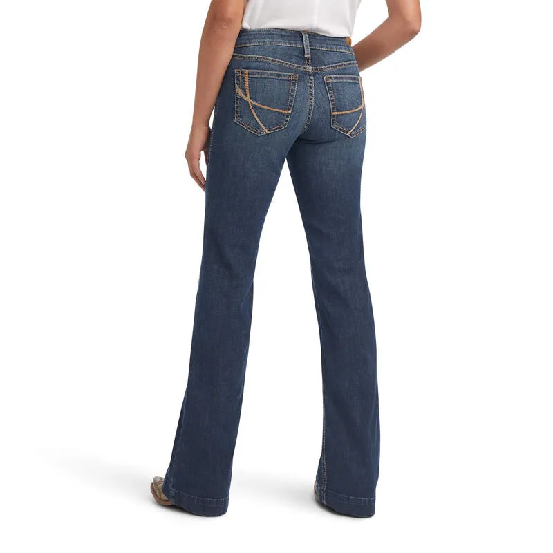 CL10041107 Ariat Ladies Jeans Trousers Maggie Wide- Pasadena