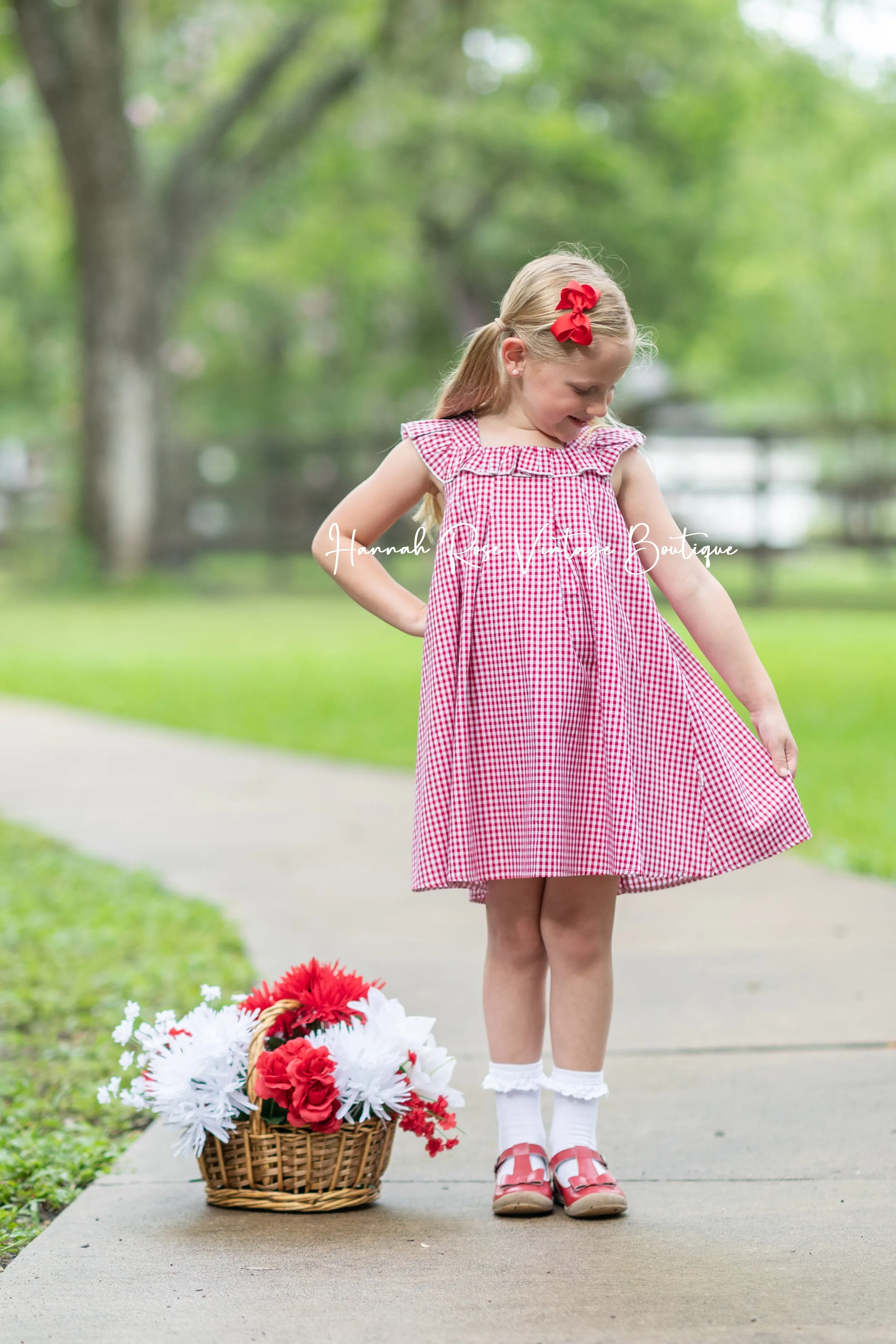 Classic Gingham Check Dress