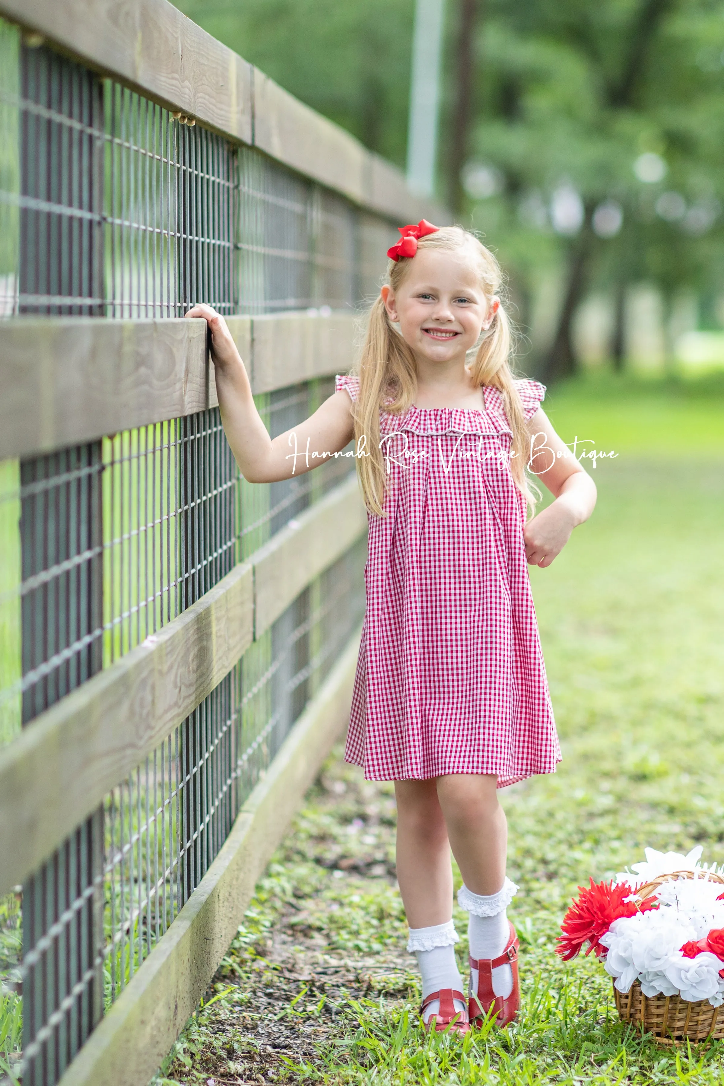 Classic Gingham Check Dress