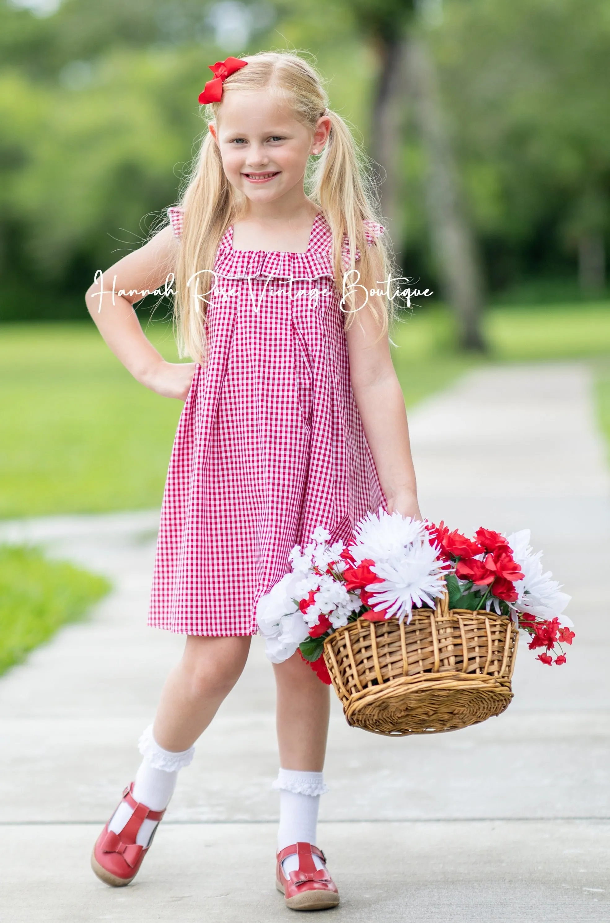 Classic Gingham Check Dress
