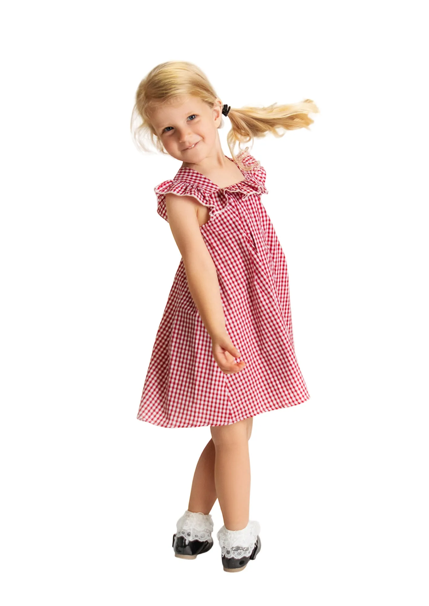 Classic Gingham Check Dress