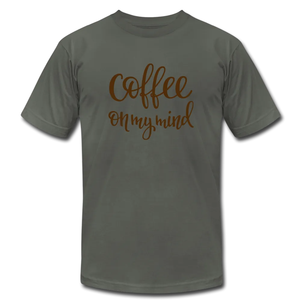Coffee on My Mind Unisex Jersey T-Shirt by Bella   Canvas