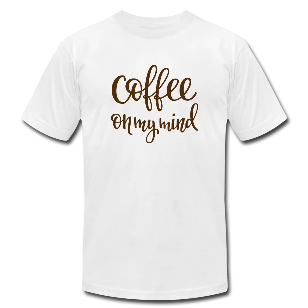 Coffee on My Mind Unisex Jersey T-Shirt by Bella   Canvas