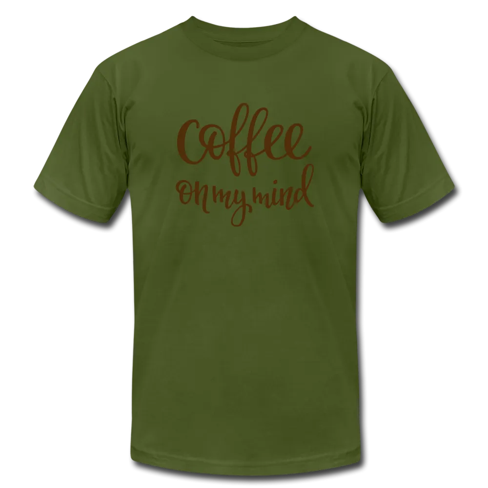 Coffee on My Mind Unisex Jersey T-Shirt by Bella   Canvas