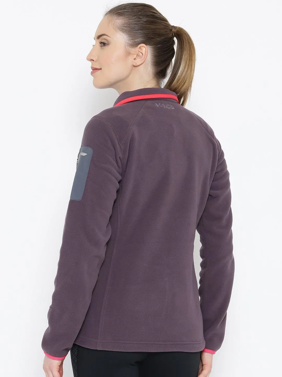 Columbia Women Purple Titan Pass 2.0 Fleece Jacket