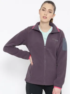 Columbia Women Purple Titan Pass 2.0 Fleece Jacket