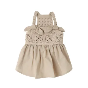 cool knit cami dress - beige