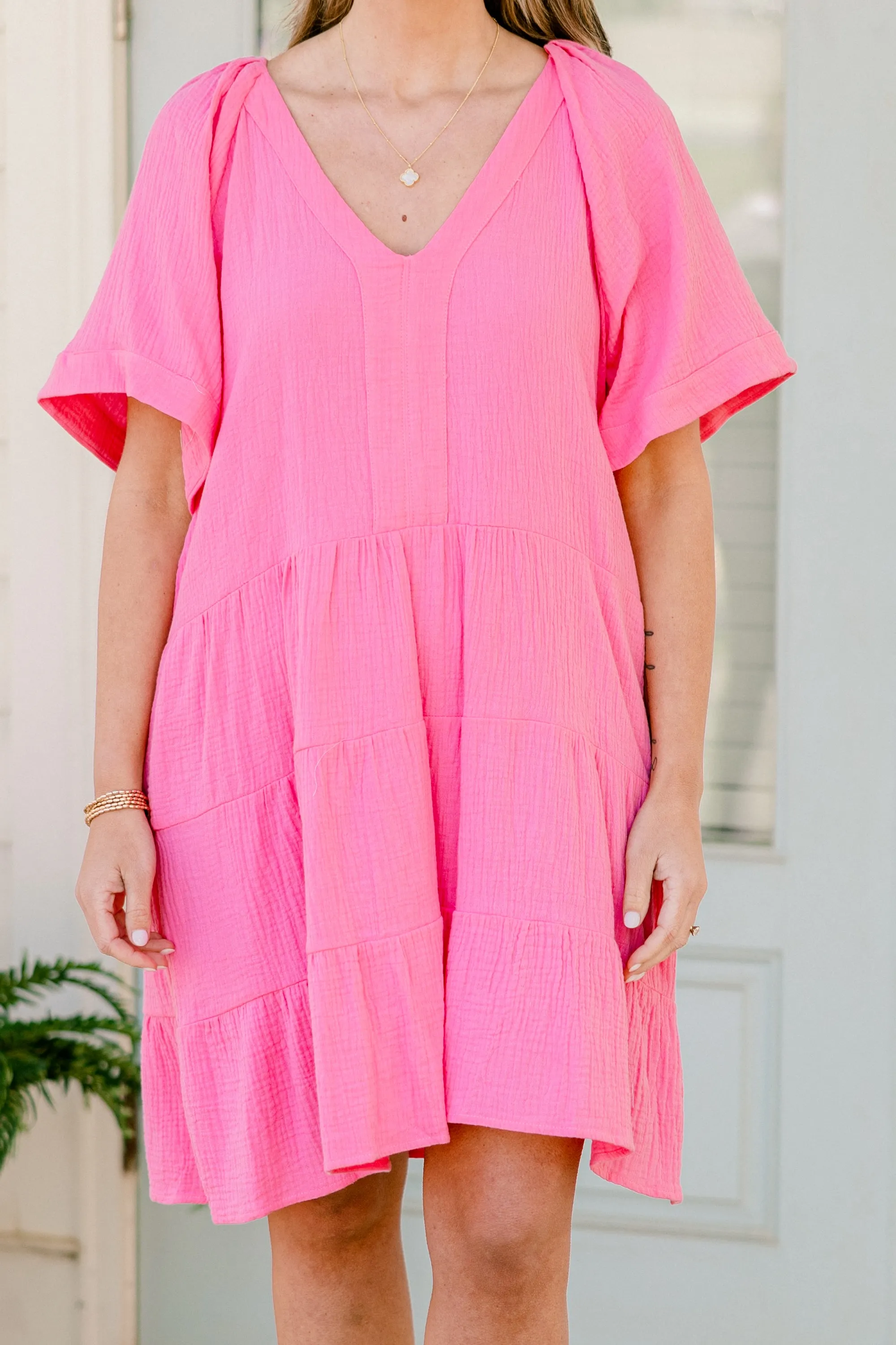 Cool Traces Dress, Pink