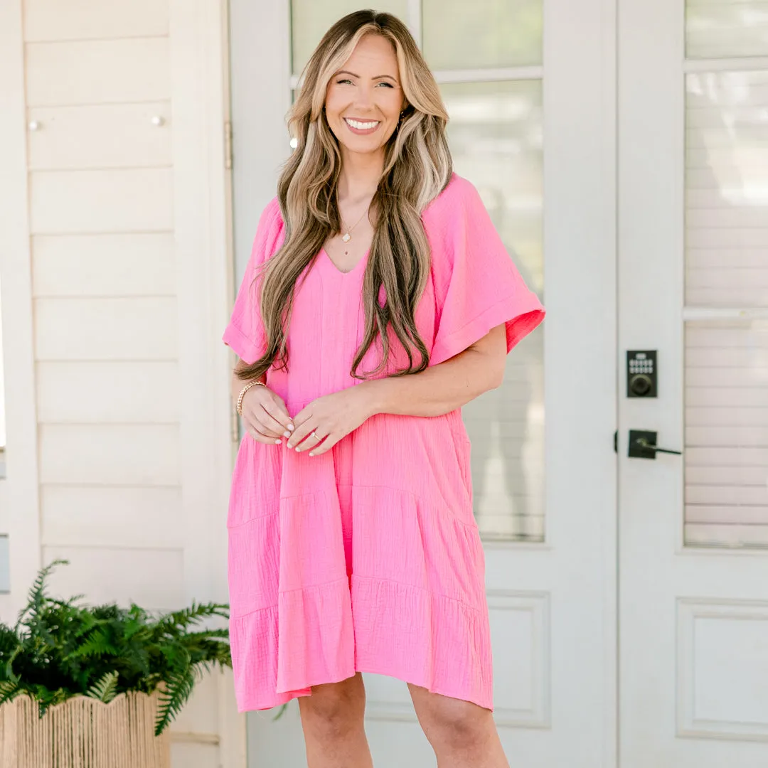 Cool Traces Dress, Pink