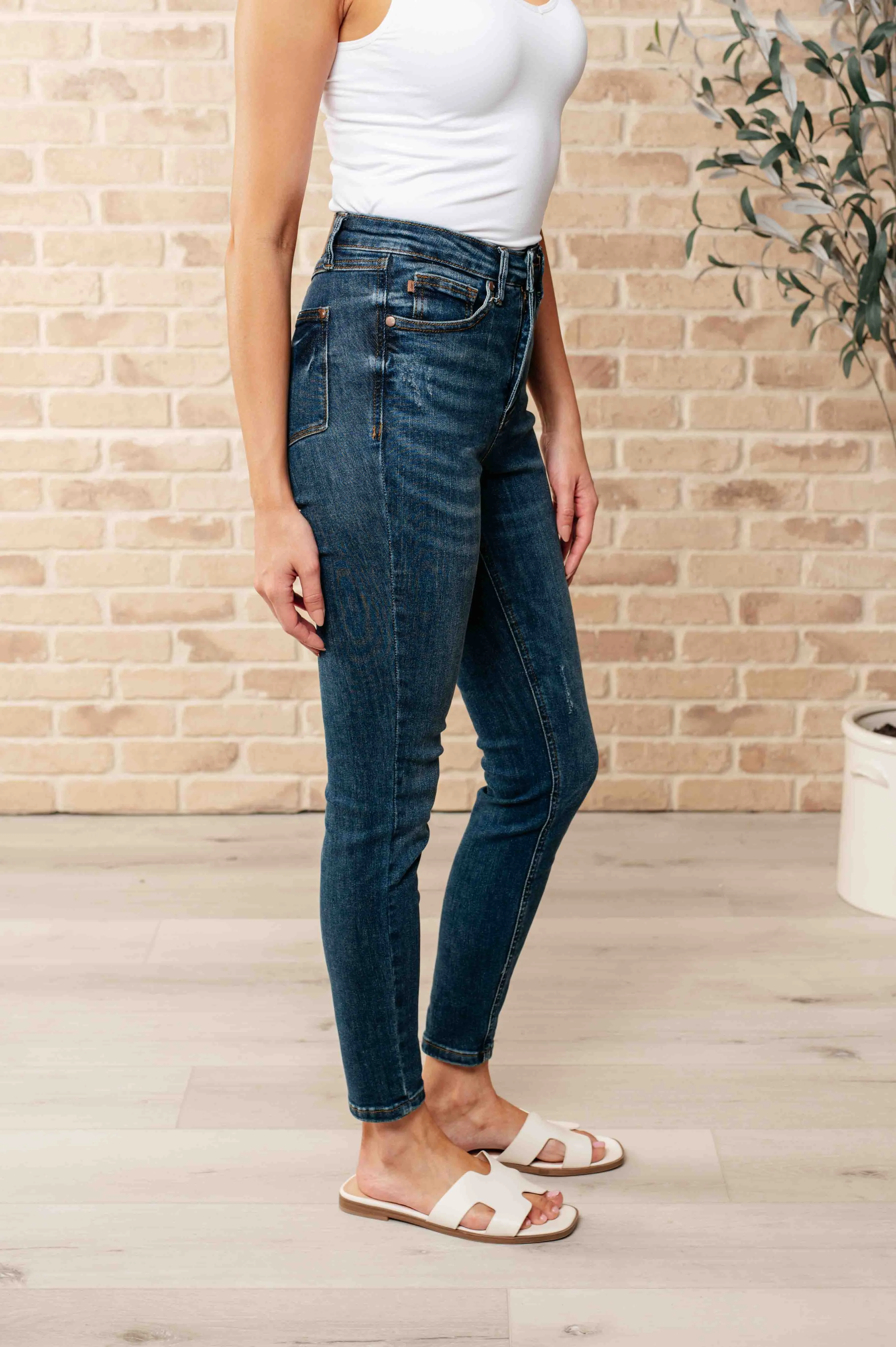 Cora High Rise Control Top Skinny Jeans by Judy Blue