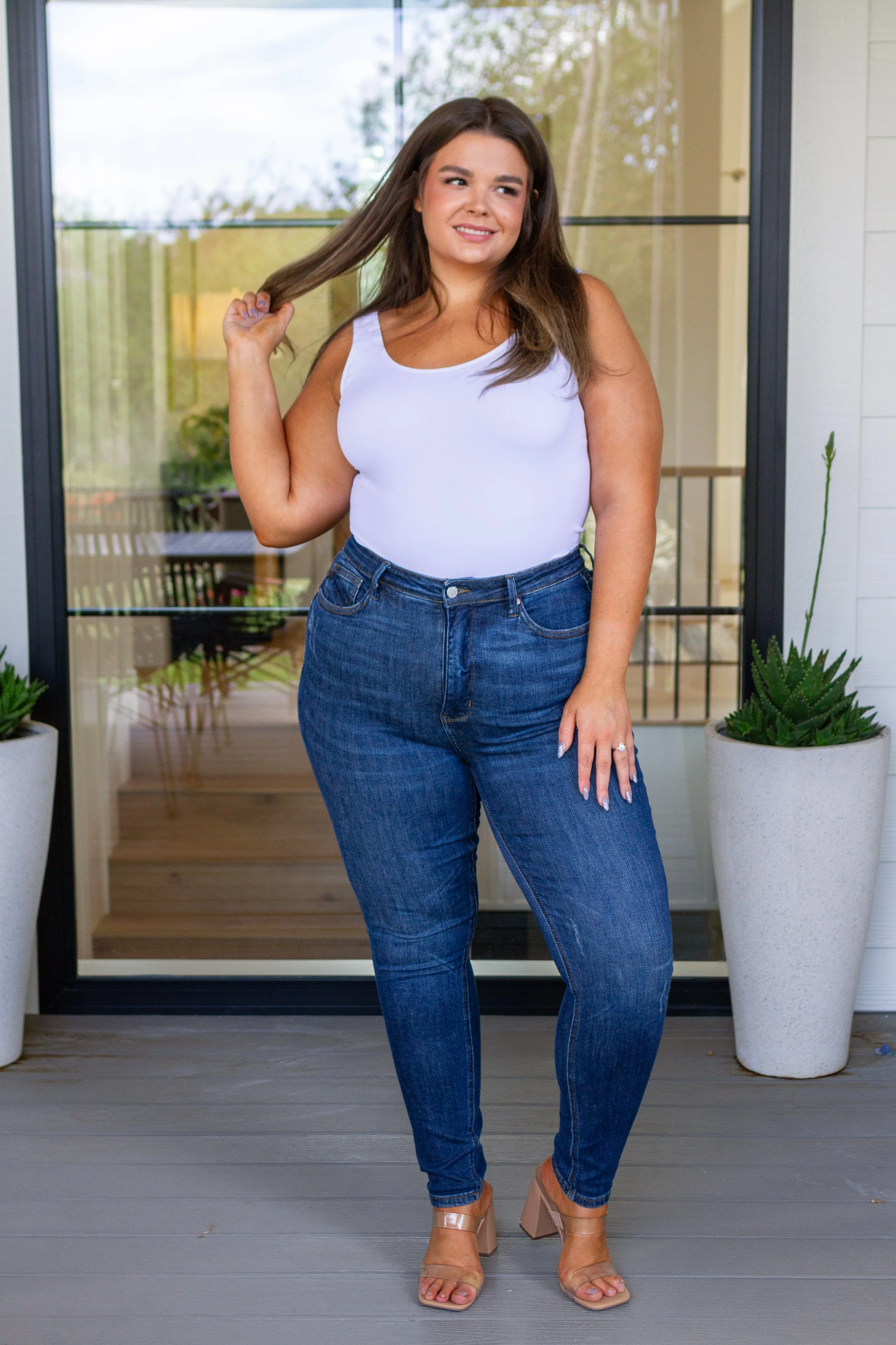 Cora High Rise Control Top Skinny Jeans by Judy Blue