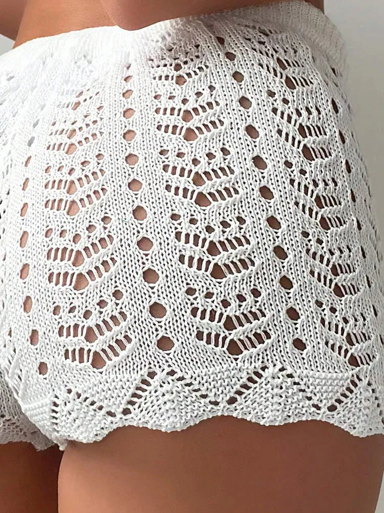 Crystal Sand Knitted Shorts