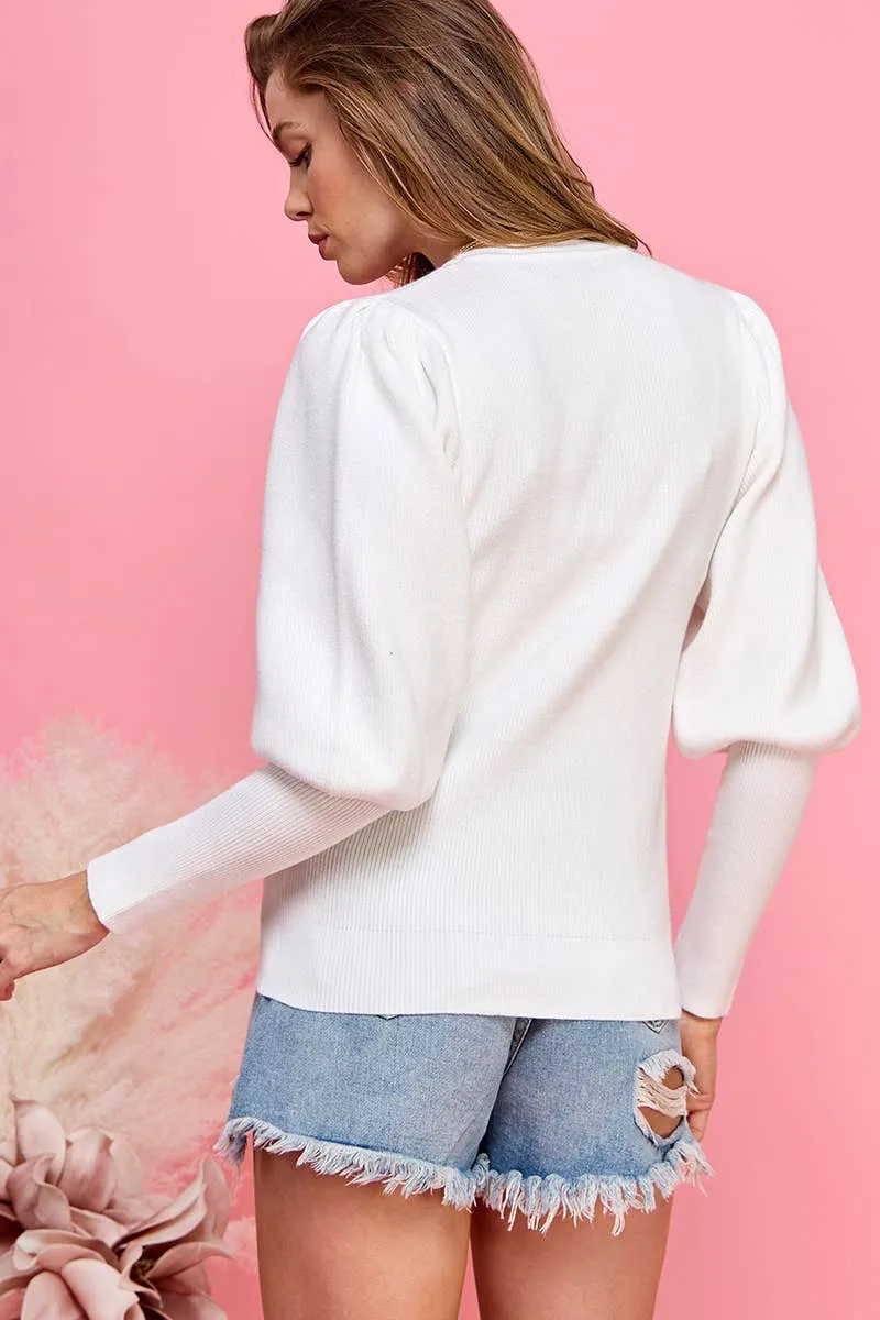 CS5067 - Eleanor Button-Detail Top