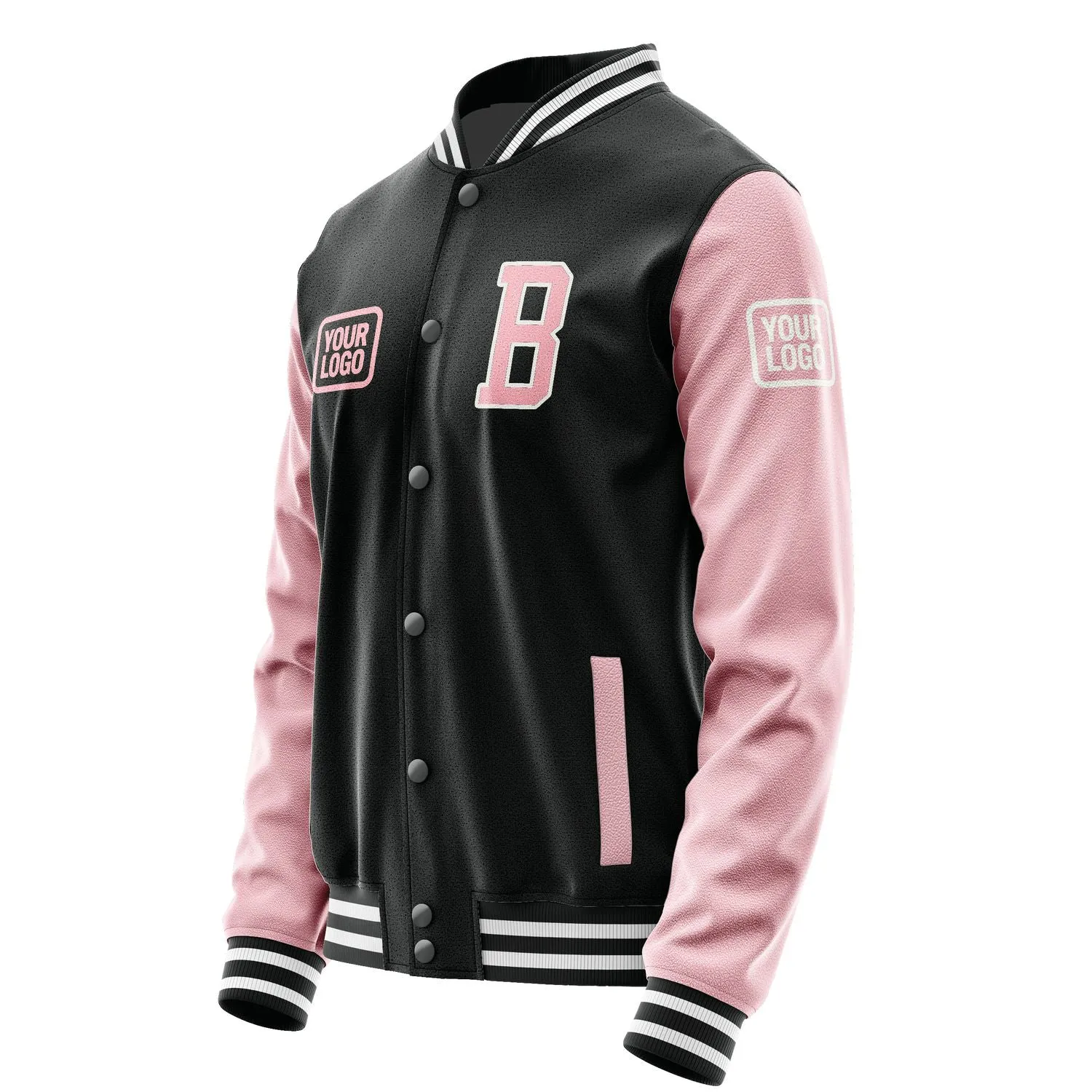Custom Black Light Pink Jacket