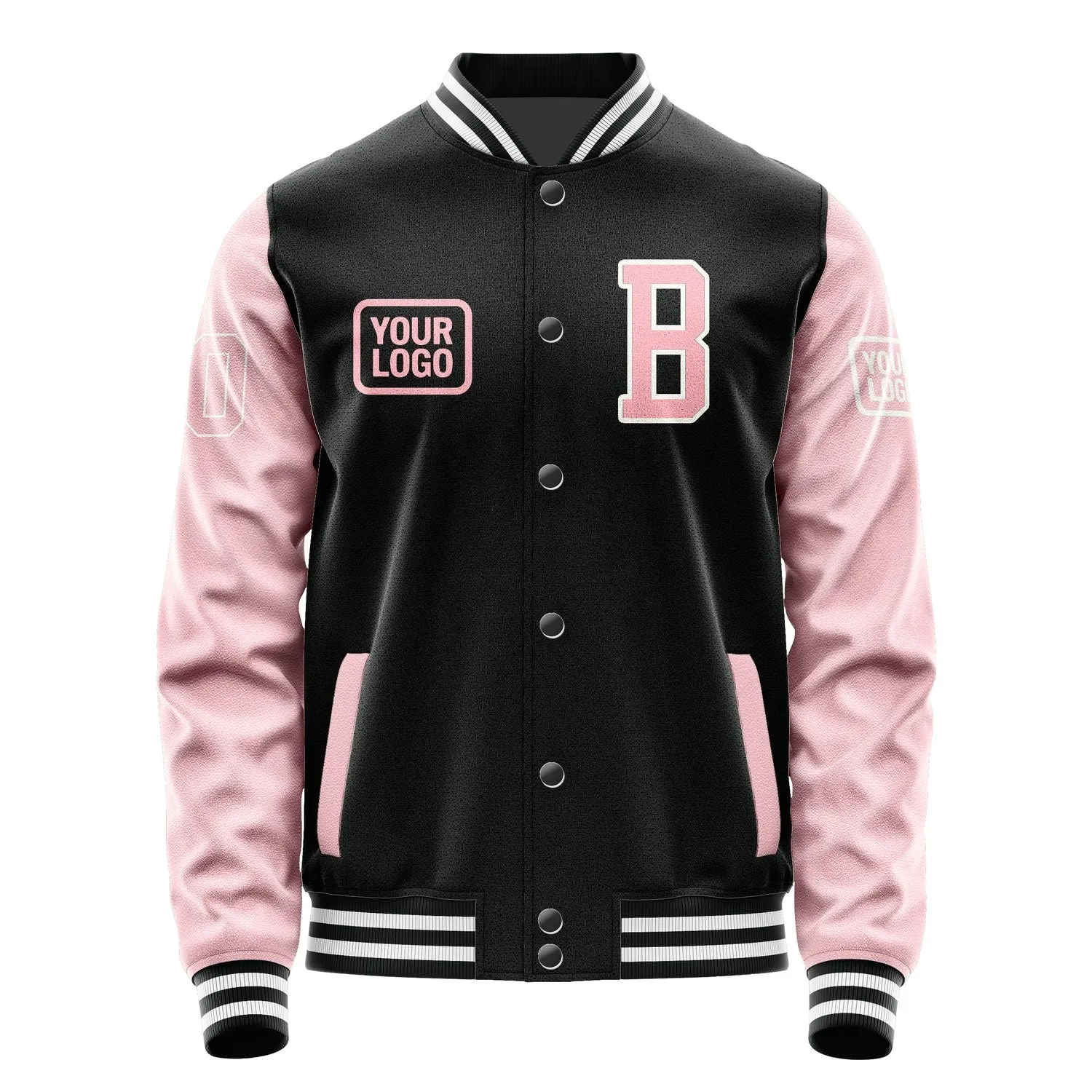 Custom Black Light Pink Jacket