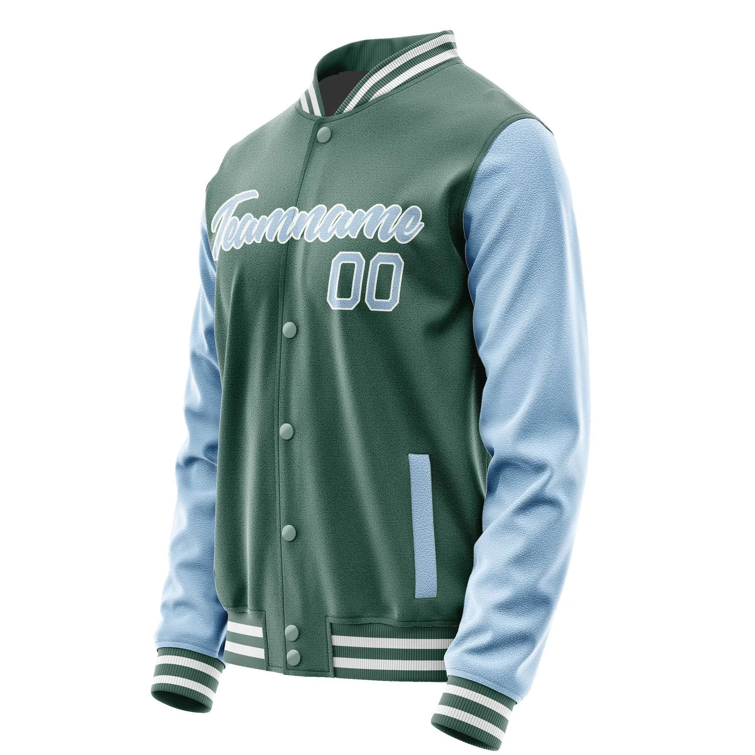 Custom Blue Green Light Blue Jacket
