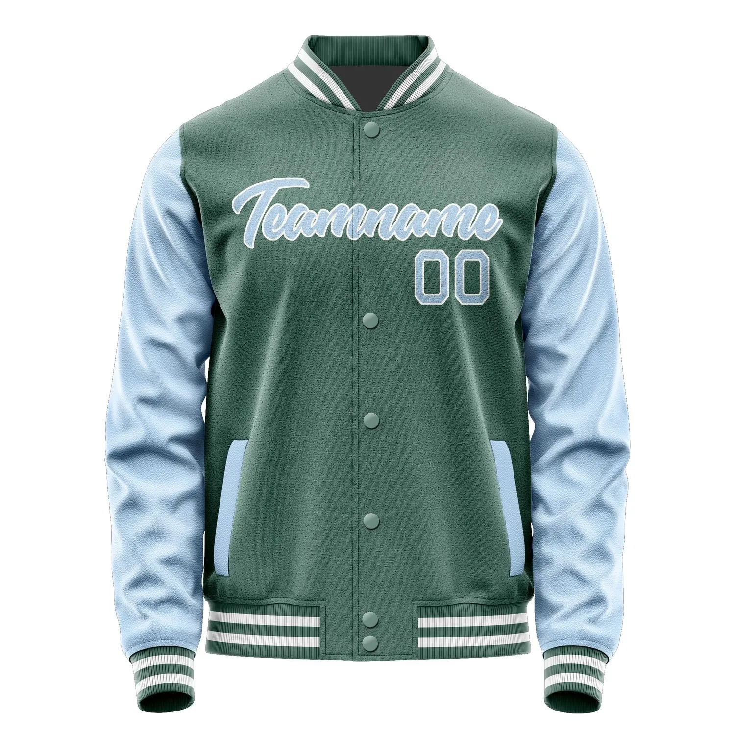 Custom Blue Green Light Blue Jacket
