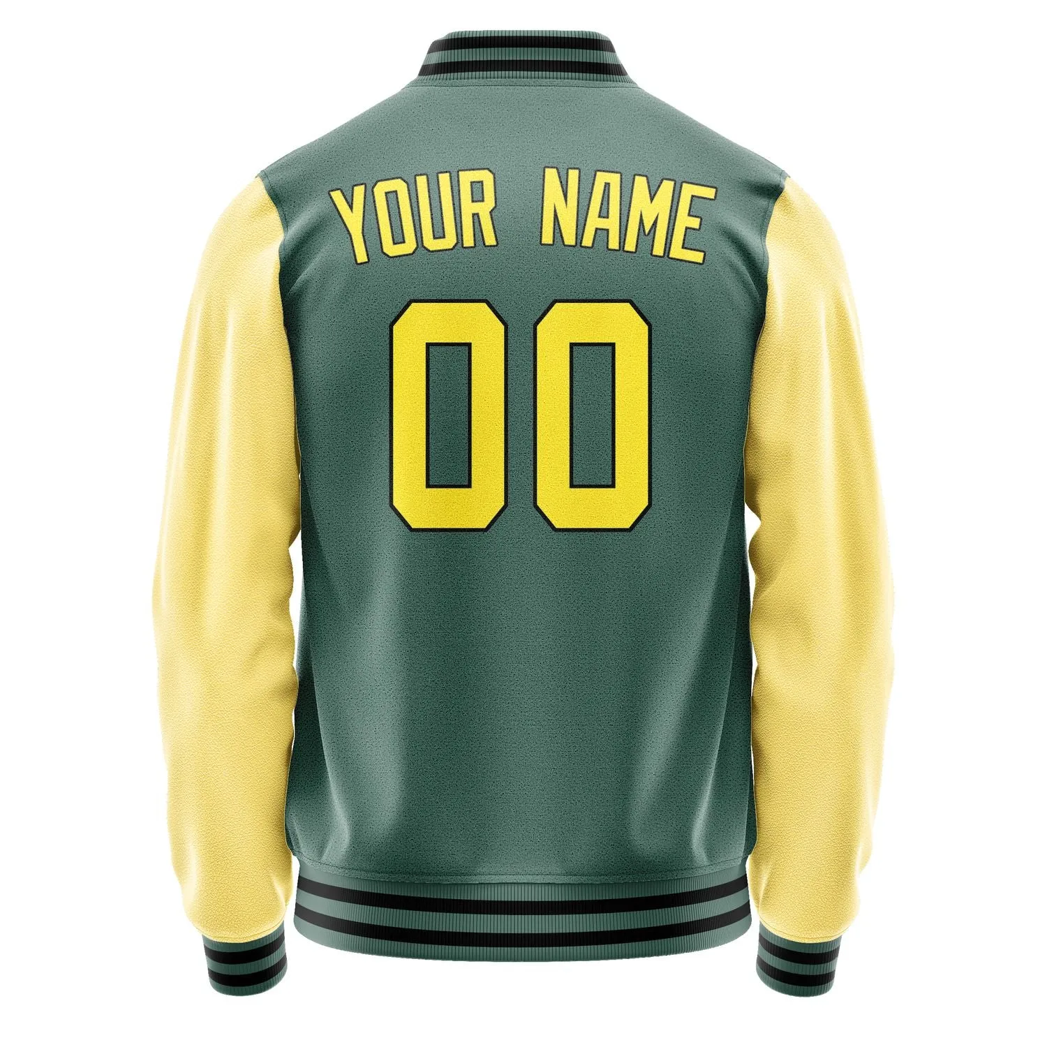 Custom Blue Green Light Yellow Jacket