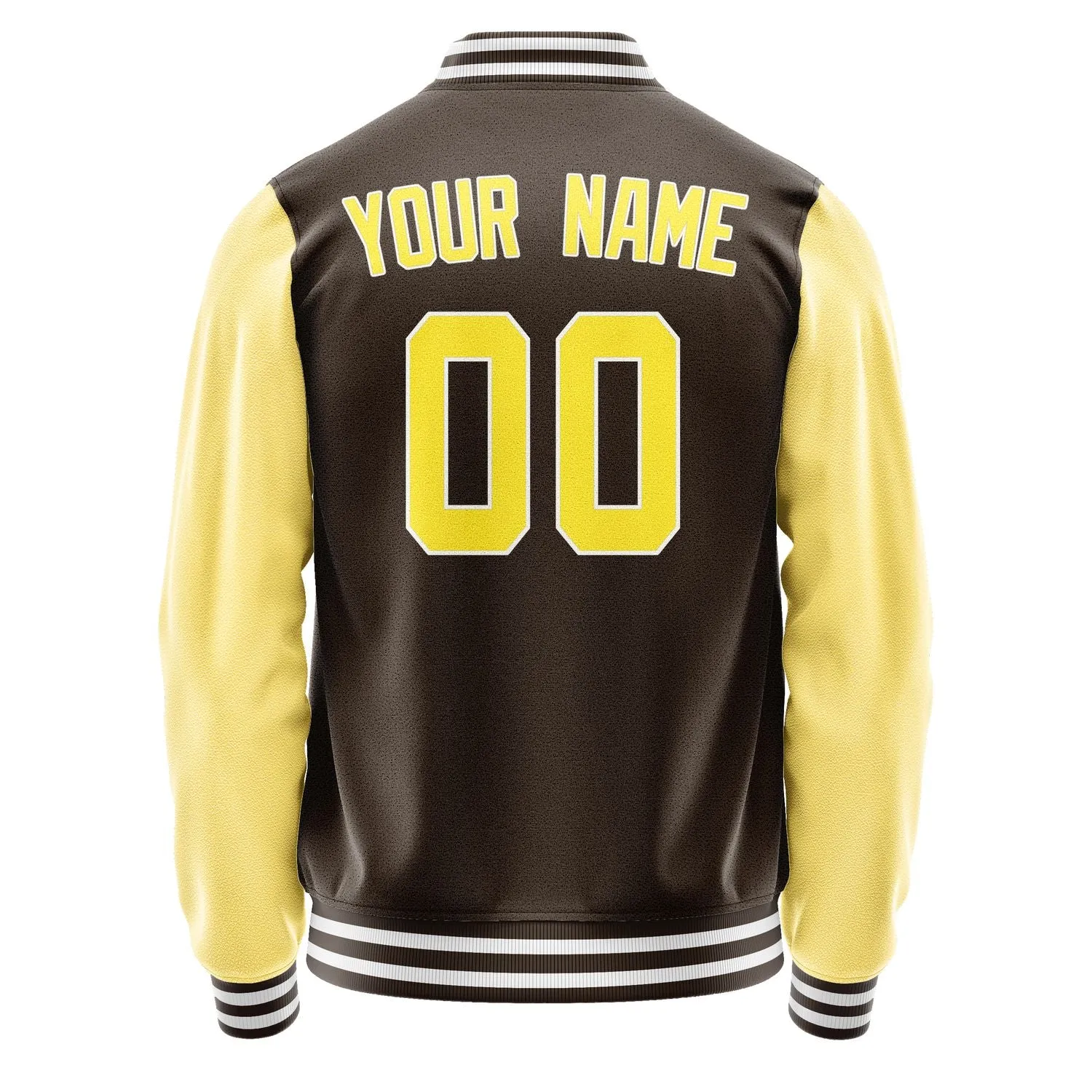 Custom Brown Light Yellow Jacket