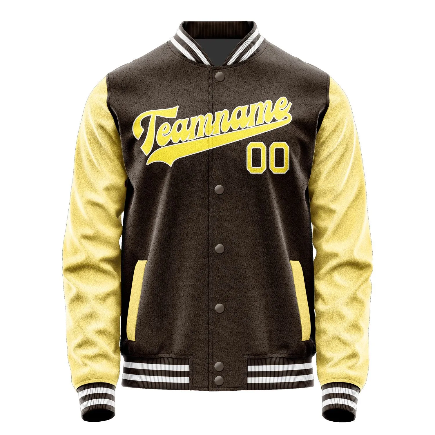 Custom Brown Light Yellow Jacket