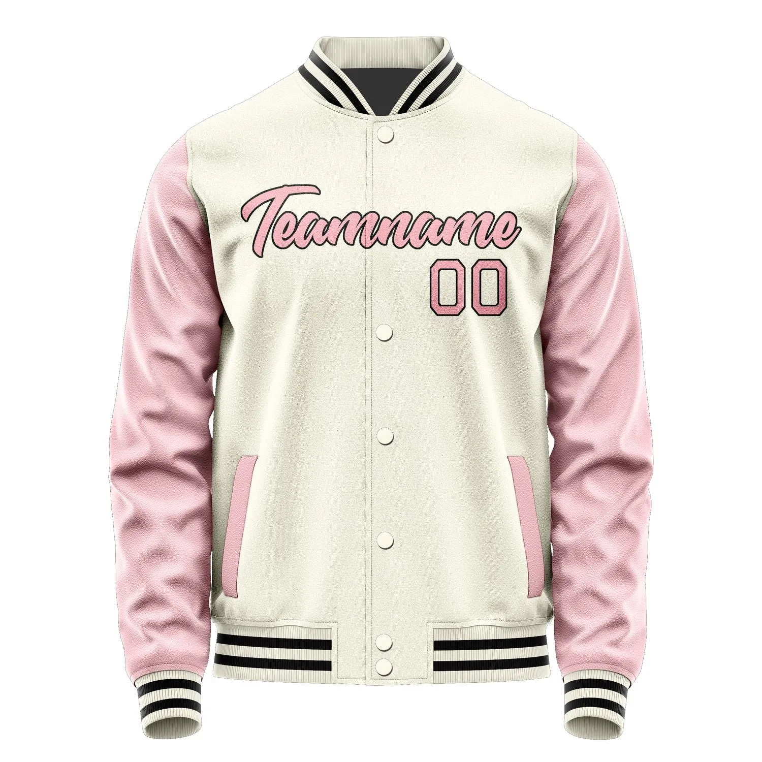 Custom Cream Light Pink Jacket