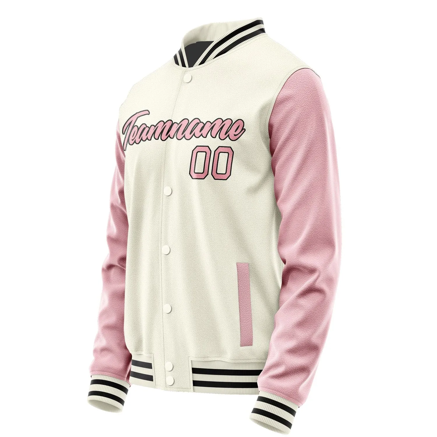 Custom Cream Light Pink Jacket