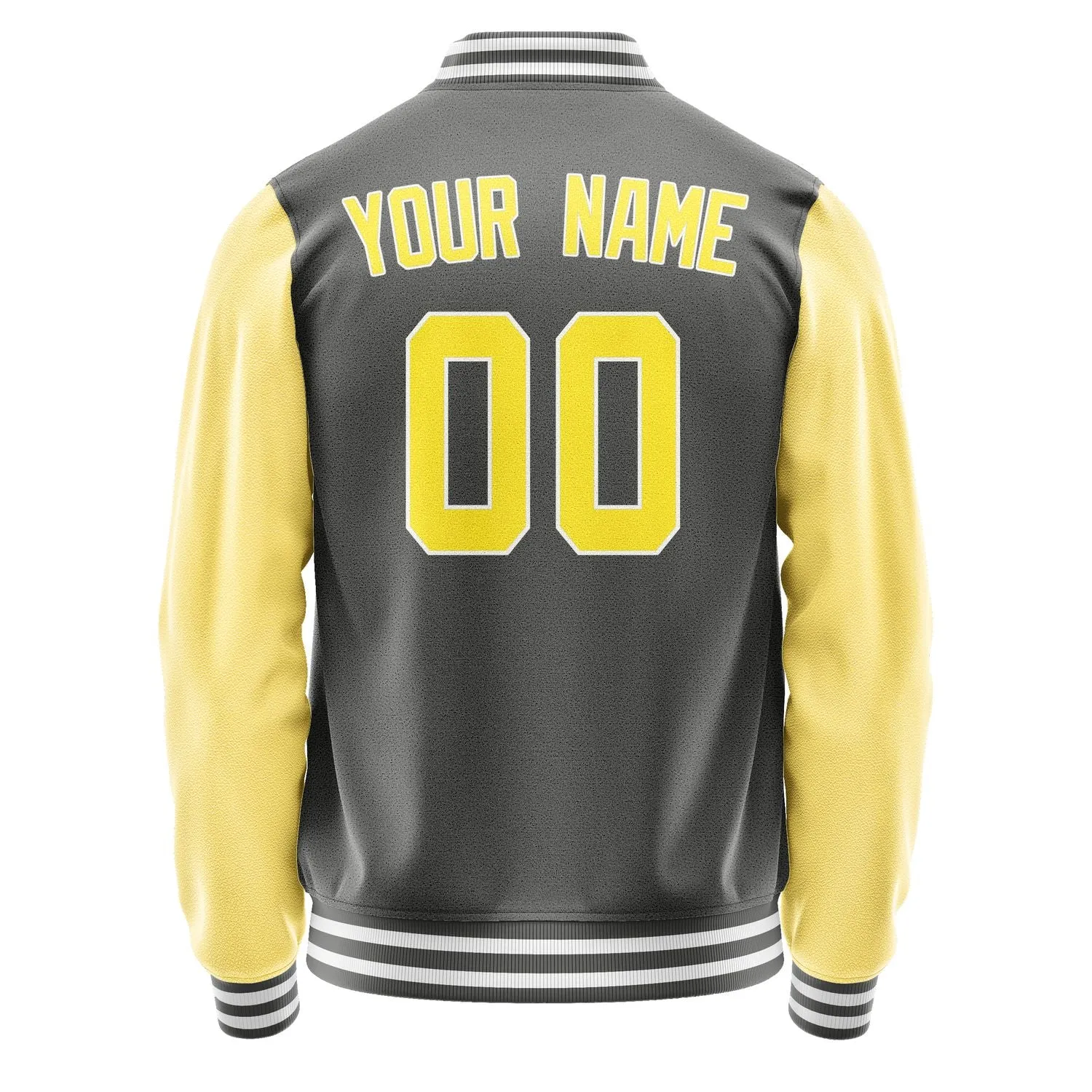 Custom Dark Grey Light Yellow Jacket