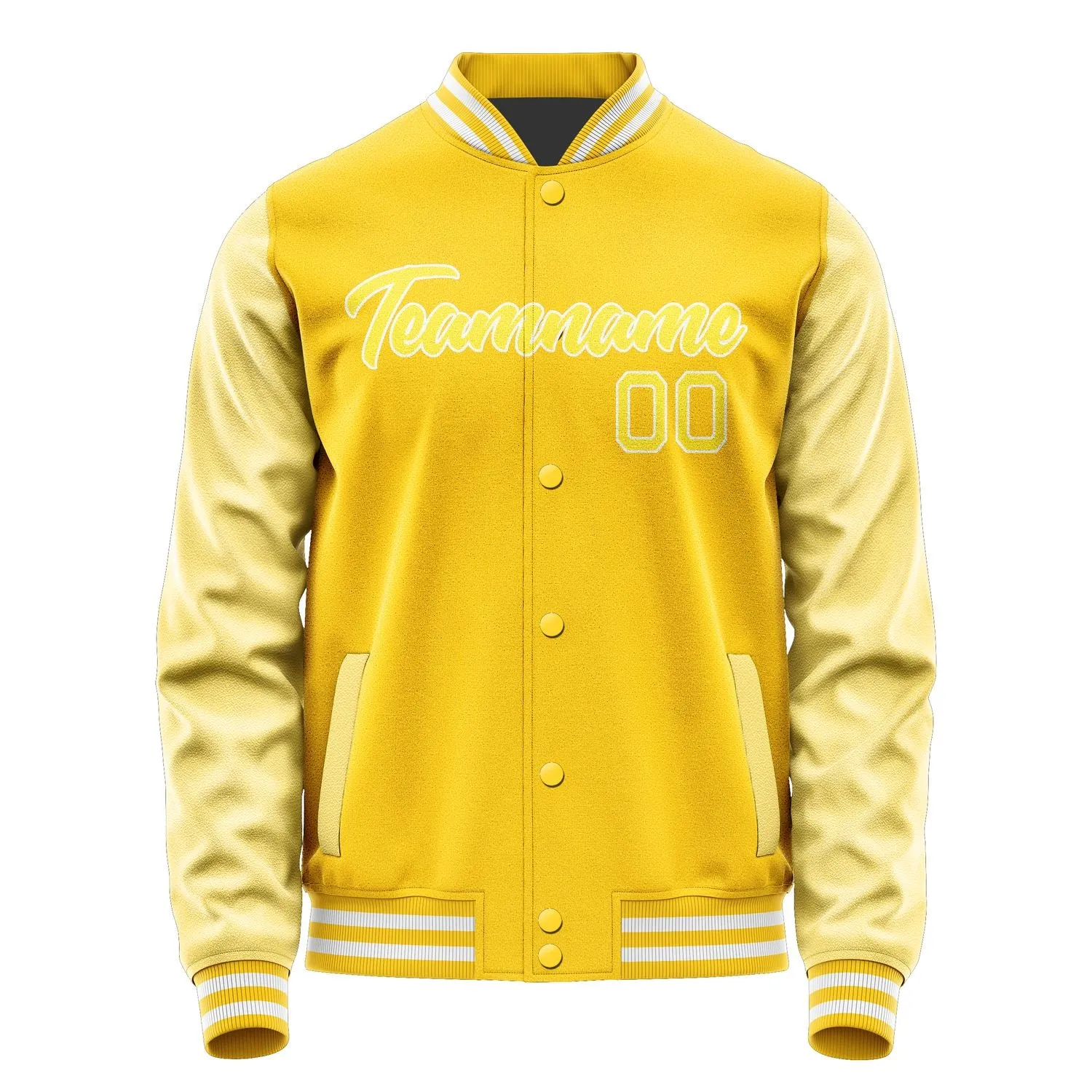 Custom Gold Light Yellow Jacket