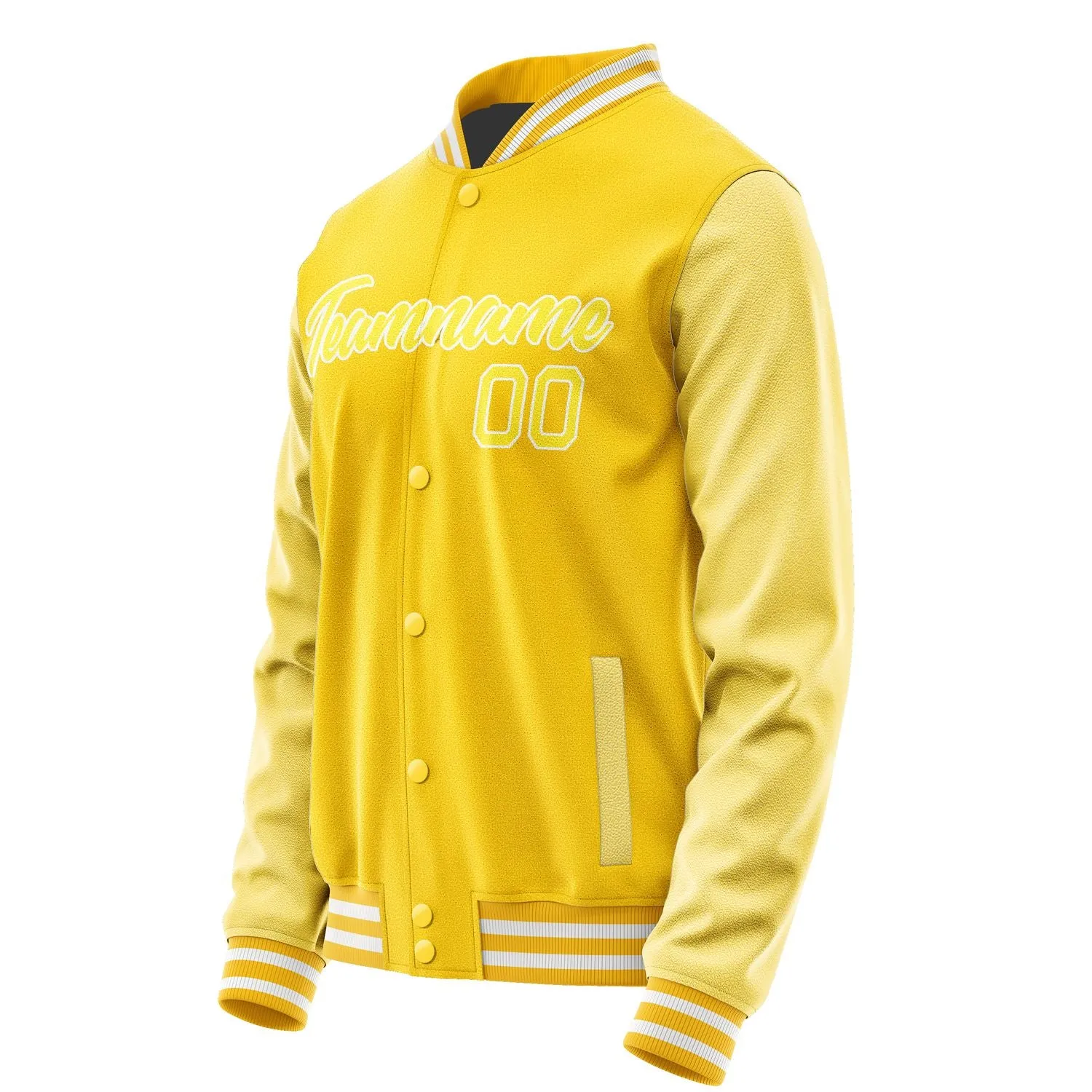Custom Gold Light Yellow Jacket