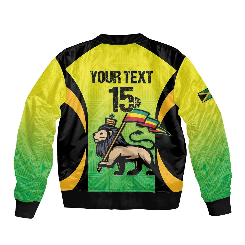 Custom Jamaica Football Bomber Jacket Go Champions LT15