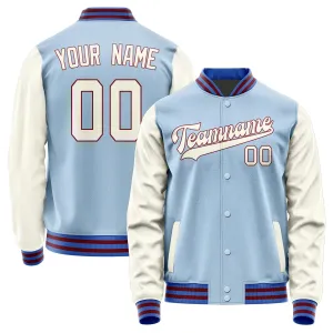 Custom Light Blue Cream Jacket