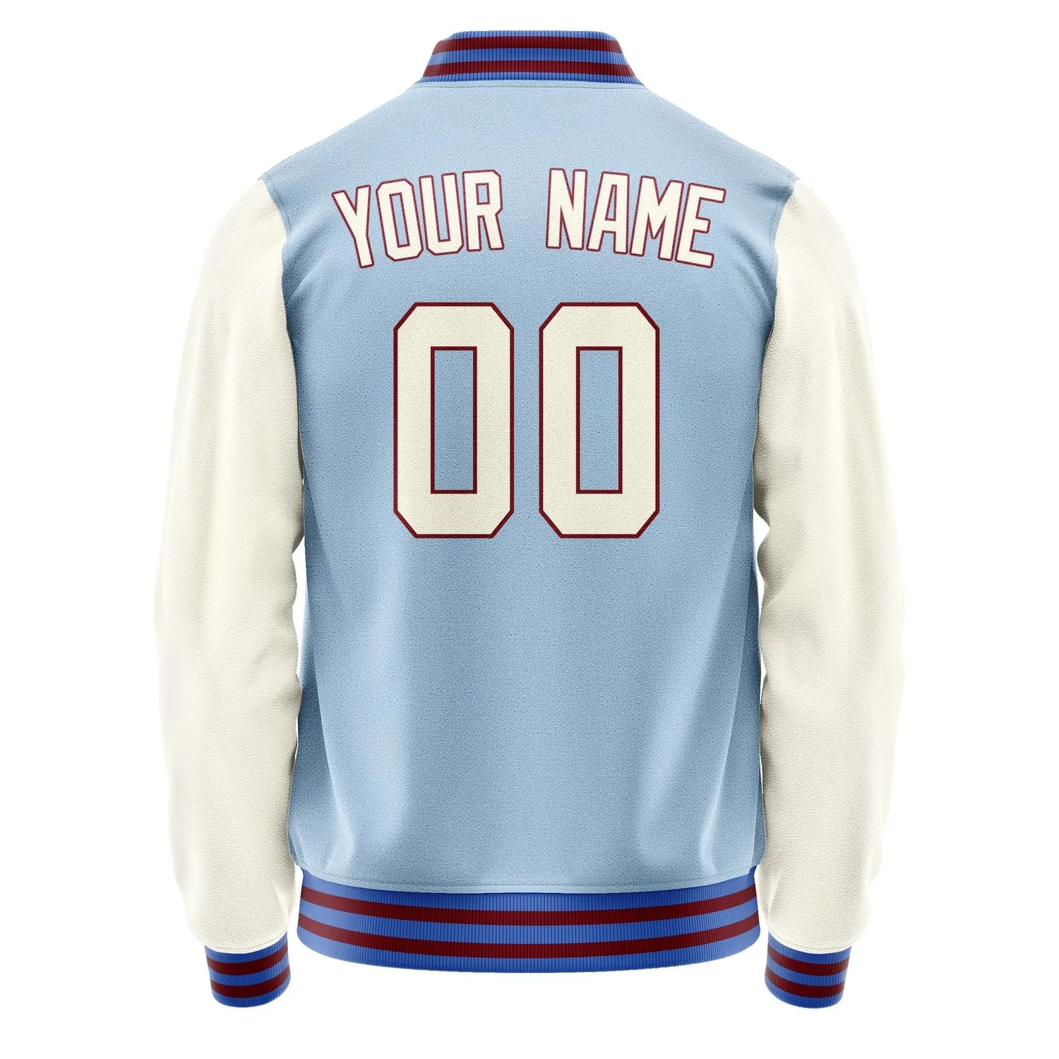 Custom Light Blue Cream Jacket