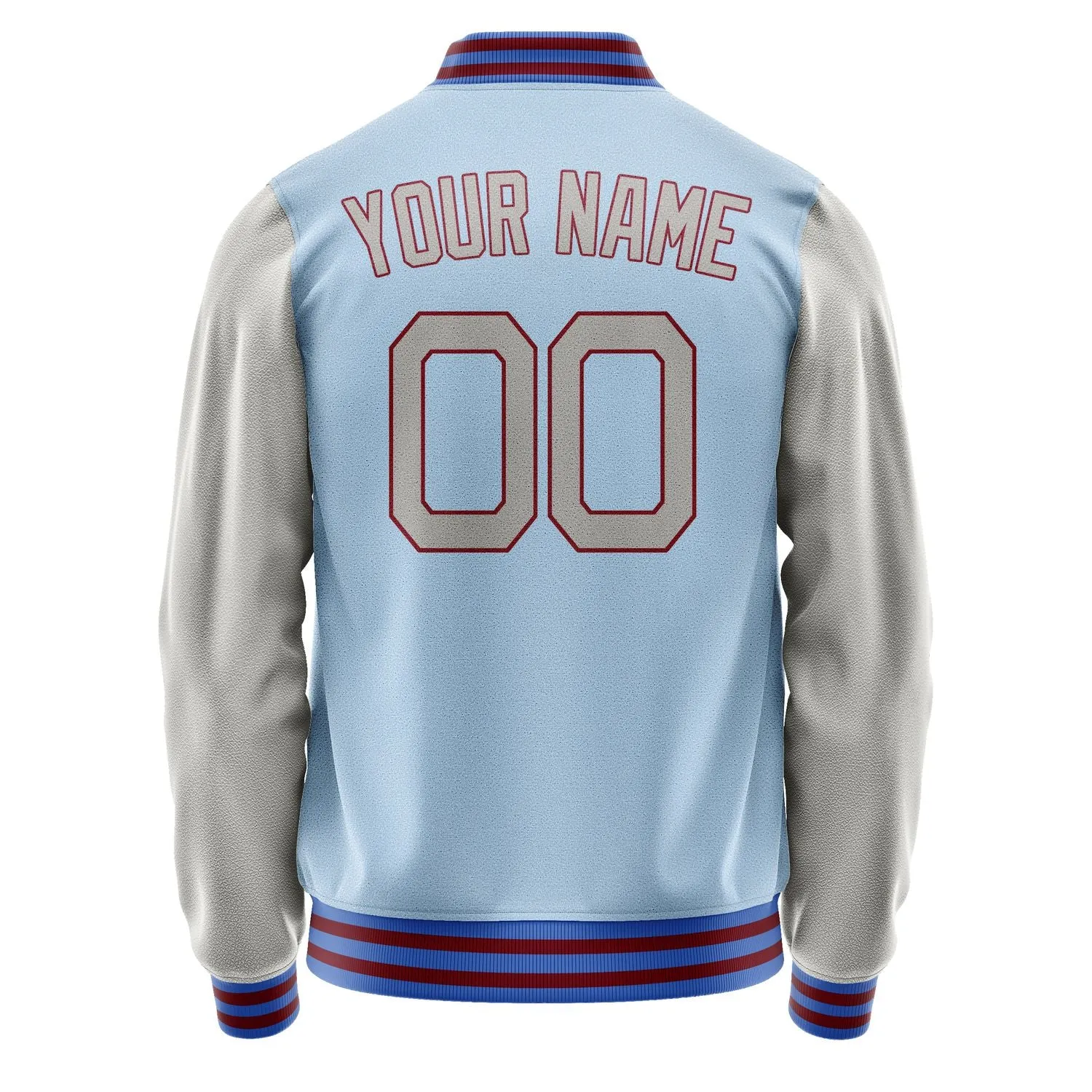 Custom Light Blue Gray Jacket